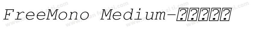 FreeMono Medium字体转换